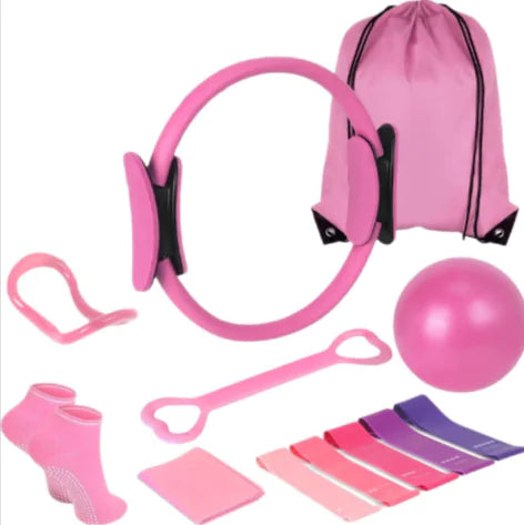 13‑Piece Yoga & Pilates Set – Complete Home Workout Kit for Strength, Flexibility & Balance.