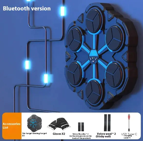 Smart Music Boxing Machine - Wall-Mounted Electronic Boxing Target with/without Bluetooth.