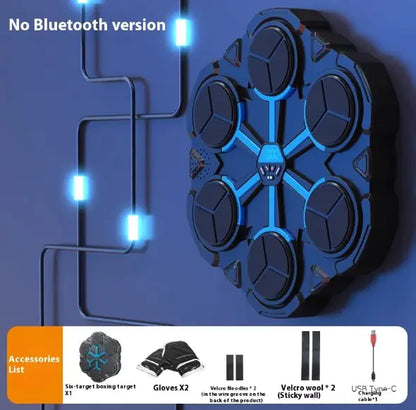 Smart Music Boxing Machine - Wall-Mounted Electronic Boxing Target with/without Bluetooth.