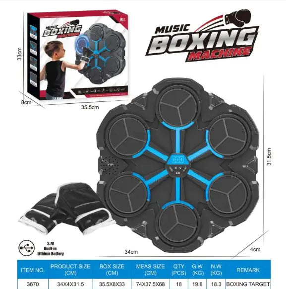 Smart Music Boxing Machine - Wall-Mounted Electronic Boxing Target with/without Bluetooth.