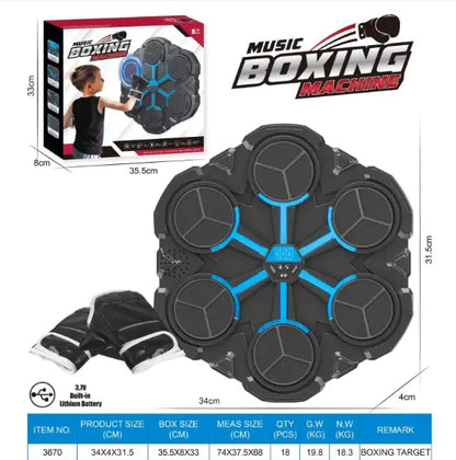 Smart Music Boxing Machine - Wall-Mounted Electronic Boxing Target with/without Bluetooth.